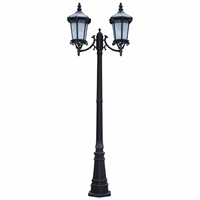 Lampe murale extérieure carrée de style européen en acier antique rétro, étanche, pour jardin et cour