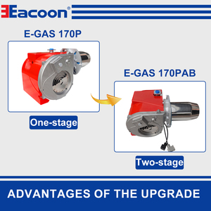 E-gas 170P/PAB loạt giai đoạn duy nhất gas Burner Máy phát điện hơi nước mới công nghiệp nồi hơi bộ phận bao gồm - Product Image 2