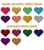 Offre Spéciale – Vente Directe Usine – Mélange de Paillettes Argentées Colorées 4mm 7mm – Décorations en Vrac pour Gâteaux et Pâtisseries