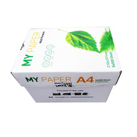 Papel A4 de Pulpa de Madera 100% de Marca OEM al por Mayor, Papel Bond de 80 g/m² para Copias, Doble Blanco, para Uso en Oficina
