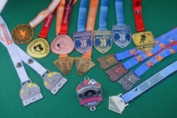 Médailles de course cycliste personnalisées en gros pour l'Argentine Desafio Cura Brochero, médailles de cyclisme 3D en or antique, médaille équestre