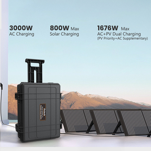สถานีพลังงานแสงอาทิตย์แบบพกพา 3000W พร้อมตัวควบคุม MPPT แบตเตอรี่ LiFePO4 คลื่นไซน์บริสุทธิ์ สำหรับใช้งานกลางแจ้ง แคมป์ปิ้ง รถยนต์ แล็ปท็อป - Product Image 3