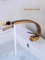 Keran Wastafel Antik Satu Gagang Panas Dingin, Terpasang di Atas Meja, Inti Keramik, Pemasangan Satu Lubang, Untuk Kamar Mandi/Toilet
