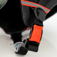 Vente en gros de demi-casques de véhicules électriques ABS avec logo personnalisé Caractéristiques de sécurité à lentille longue pour les motos de tourisme neuves