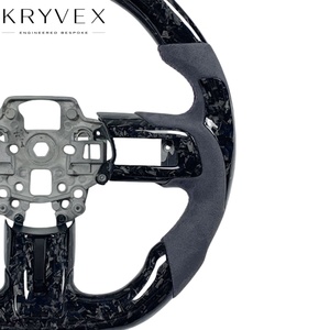 Volant en cuir et fibre de carbone personnalisé Kryvex pour <span class=keywords><strong>Ford</strong></span> <span class=keywords><strong>Focus</strong></span> Mustang 2015-2022 GT Shelby - Product Image 6