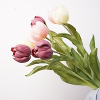 Nouvelle Arrivée 2026 – Tulipes Artificielles en Caoutchouc Souple Effet Réel, Fleur de Tulipe Artificielle à Tête Unique pour Mariage et Décoration Intérieure