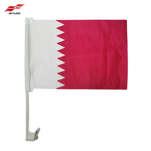Wholesale 12*18 Inch <strong>Qatar</strong> Car <strong>Flags</strong> Cheap 100% Polyester Custom Decoration <strong>Qatar</strong> Car <strong>Flags</strong> - Product Image 1