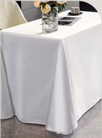 Nappe Rectangulaire en Satin de Luxe Léger et Haut de Gamme pour Table de Gâteaux d'Anniversaire de Restaurant Occidental d'Hôtel