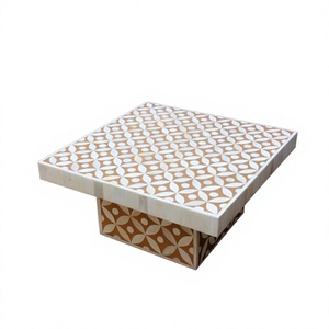 BS INTERNATIONAL Indian Unique Top Desert Serving Bone Inlay Eco-Friendly Dishwasher Safe Square Cake <b>Stand</b> Made Uttar Pradesh - Product Image 4