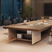 XTHYZ-005 Ensemble de bureau et chaise de réunion moderne en panneau mélaminé, processus de scellement des bords complet, conception extensible, couleurs personnalisables