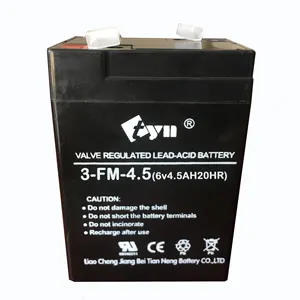 6v 4.5ah电池可充电密封铅酸电池Vrla蓄电池6v4.5ah用于应急灯