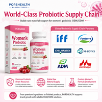 Capsules de probiotiques quotidiennes pour femmes, marque privée OEM, avec prébiotiques et canneberge pour la santé vaginale