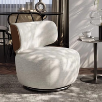 Canapé pivotant moderne pour salon, fauteuil de salon léger et créatif, canapé convertible, fauteuil simple, design minimaliste créatif pour réception