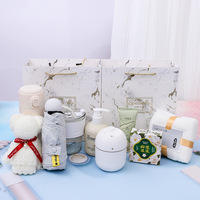 Boîte cadeau en papier minimaliste moderne, ensemble cadeau créatif - Souvenirs pratiques, petits cadeaux, anniversaires d'entreprise, grandes ouvertures