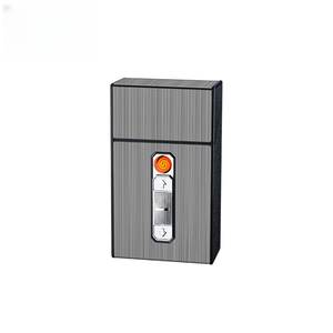 <span class=keywords><strong>Portasigarette</strong></span> in Metallo Impermeabile Portatile con <span class=keywords><strong>Accendino</strong></span>, Design Moderno Quadrato, Chiusura a Scatto, Personalizzazione all'Ingrosso, Produttore - Product Image 6