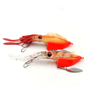 Meilleures ventes, <span class=keywords><strong>leurre</strong></span> souple de 80g, 15,3 cm, calmar, poulpe, appât de pêche, appât de pêche artificiel, queue longue, pêche en haute mer, <span class=keywords><strong>leurre</strong></span> de traîne - Product Image 4