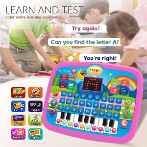 Tablette d'apprentissage pour enfants, jouets éducatifs pour enfants, machine d'apprentissage, <span class=keywords><strong>ordinateur</strong></span> portable multifonctionnel, jouets intelligents - Product Image 4