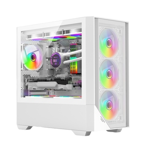 JNP Factory Matx Gabinete Fuente de alimentación de escritorio Sistema de refrigeración por agua Argb Fan Pc Chasis Gaming Computer Case para PC - Product Image 1