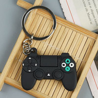 Niedliche PVC-Mini-Konsolen-Shaker-3D-Game-Controller-Schlüsselanhänger als Taschenzubehör für Damen und Herren
