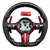 Volant de direction à fond plat en fibre de carbone de qualité supérieure pour BM/W E92 E93 E60 E61, style course, pièces intérieures