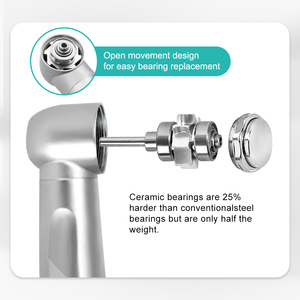 프리미엄 치과용 고속 LED 핸드피스 구강수술용 2 홀/4 홀-세라믹 베어링 및 저소음 작동 - Product Image 4