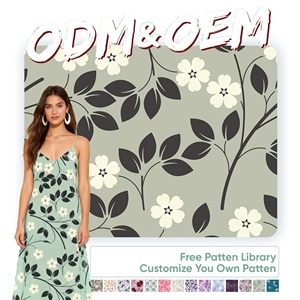 Nhà Máy Tùy Chỉnh In Kỹ Thuật Số Vải Thiết Kế Mới 100% Polyester Poplin Dệt Cho Phụ Nữ Của Trang Phục Và Túi Xách - Product Image 1