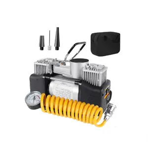 Compressor de ar portátil de alta pressão, 12v, cilindro duplo, para pneus de carro, 150psi