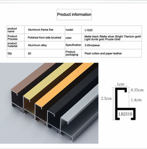 Strisce calde della struttura di modanatura della struttura della foto di modanatura marrone scuro all'ingrosso della decorazione domestica di nuovo arrivo - Product Image 6