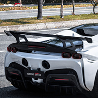 Spoiler Belakang Serat Karbon Kering Prepreg Gaya SF90XX untuk Body Kit Aerokit Ferrari SF90