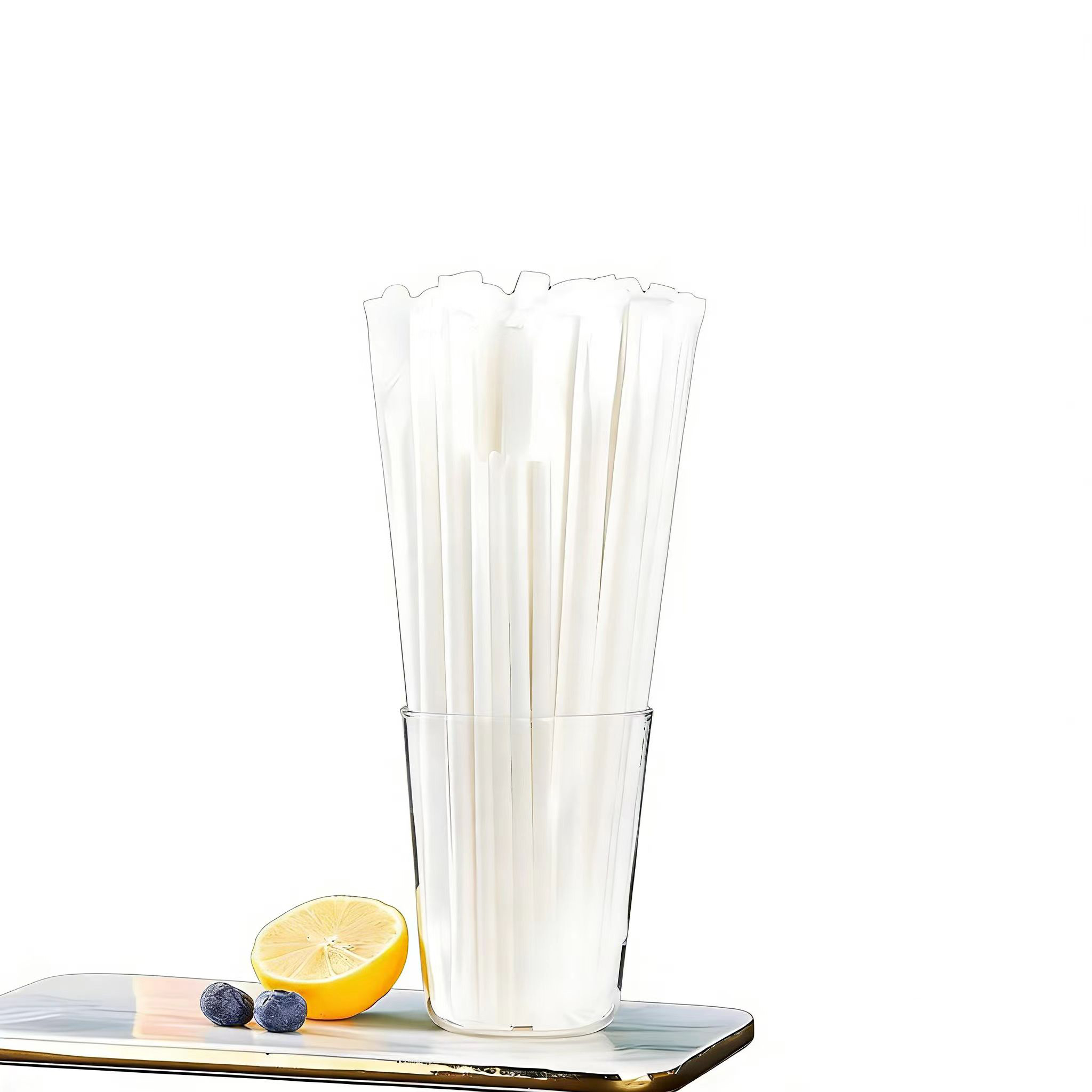 Hot Sale Biodegradable Kraft Paper Straws Individually Wrapped Custom Logo for Coffee Juice Shop