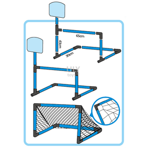 Filet de <span class=keywords><strong>but</strong></span> portable Offre Spéciale 2 en 1 pour le football et le basket-ball Mini équipement de sport pour enfants personnalisable - Product Image 4