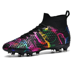<span class=keywords><strong>Chaussures</strong></span> <span class=keywords><strong>de</strong></span> football unisexes à tige haute en synthétique et semelle extérieure en caoutchouc, nouvelle collection automne 2026, grandes tailles, pour entraînement sur gazon artificiel - Product Image 1