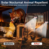Pengusir Hama Tenaga Surya dengan Lampu Strobo LED Predator Eye dan Pengisian Daya Tipe C untuk Perlindungan Kebun dan Luar Ruangan