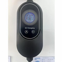 Nouvelle station de charge portable pour véhicules électriques, type 2, charge AC, 7 kW, prise EU, câble enroulé de 5 m, IP65, pour la maison, le bureau, les voyages