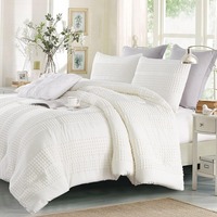 Ensemble de couette moderne en microfibre tissée et tuftée, 3 pièces, style bohème, housse de couette et 2 taies d'oreiller, taille Queen, 200TC, doux, vintage, toutes saisons