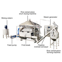 Machine à fabriquer des aliments pour bébés ORME, machine automatique à flocons de riz et d'avoine, ligne de production d'aliments pour bébés Cerelac
