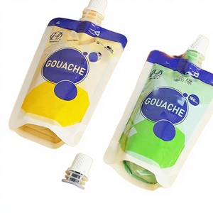Pigment de <span class=keywords><strong>gouache</strong></span> Minghua 100 ml en sachet blanc, complément en gros pour peinture sur toile, origine CN ZHE, pour les plus de 6 ans - Product Image 1