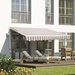<span class=keywords><strong>Toldo</strong></span> retráctil manual de aluminio 3X4 para patio al aire libre con conveniente caja de cambios <span class=keywords><strong>horizontal</strong></span> para porche - Product Image 1