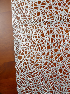 Tabletex Hot Sell Ready to Ship PVC Gold and <strong>Silver</strong> 150x35cm Rectangle <strong>Table</strong> <strong>Runner</strong> for Parties Weddings - Product Image 3