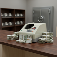 Machine de comptage de billets de banque en plastique polymère pour ordinateur de bureau, ensemble de machine de comptage de billets, machine de comptage de devises