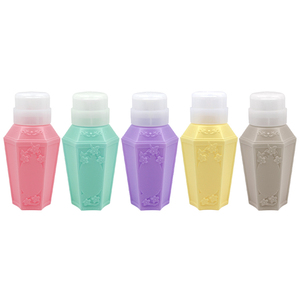 Flacon pompe vide en plastique en forme de losange pour dissolvant de vernis à ongles, distributeur à pression pour nettoyage - Product Image 6