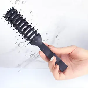 Rat Tail Curly Comb Ball Tipped Bristles Vent Brush 10 Row Vented Hairbrush