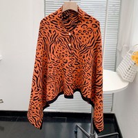 Écharpe-châle d'été tendance pour femme, motif léopard tricoté, style influenceur, pour voyage en extérieur, motif personnalisé