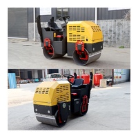 Compacteur vibrant routier de pointe, rouleau compresseur autoporté à double tambour pour la construction de chaussées urbaines en asphalte