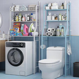 Estante de Almacenamiento Metálico Moderno de Tres Niveles, Impermeable y Antideslizante, <span class=keywords><strong>para</strong></span> Baño, Inodoro y Lavadora - Product Image 4