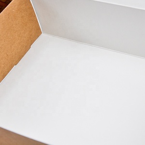 Kraft Box Window With Custom Design Luxury Sweet Cookies Kraft Box Rectangular Cardboard Food Window Packaging Boxes With Card Insert