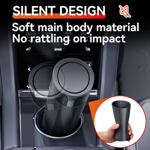 Nắp Kép Xe Thùng Rác Có Thể Với Mềm Im Lặng Thiết Kế Xách Tay Thùng Rác Bin Leakproof Có Thể Tháo Rời Nắp Cho Thùng Rác Túi Cửa Cup Chủ - Product Image 4