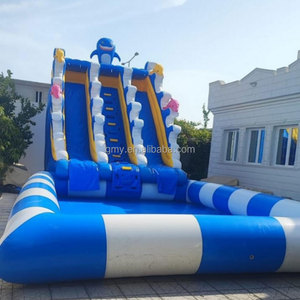GMY Inflatables Tobogán Inflable con Forma de Tiburón y Piscina, Toboganes Acuáticos Inflables Populares - Product Image 1