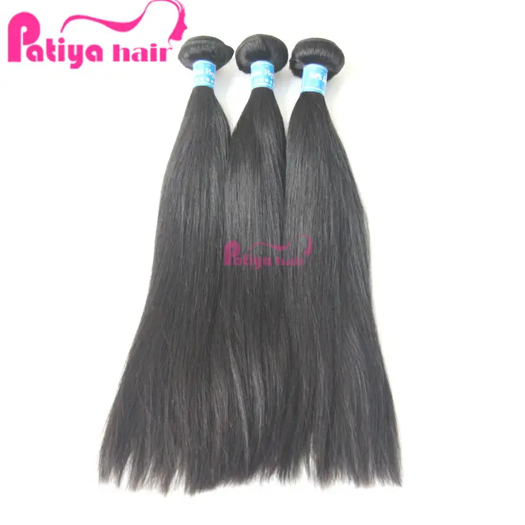 Bundel rambut manusia virgin panjang 10 hingga 40 inci untuk wanita rambut India mentah lurus alami grosir dengan harga pabrik