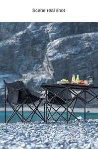 Sedia pieghevole da <span class=keywords><strong>luna</strong></span> da pesca in alluminio leggero e portatile in alluminio con panno Oxford e funzione <span class=keywords><strong>di</strong></span> inclinazione - Product Image 6